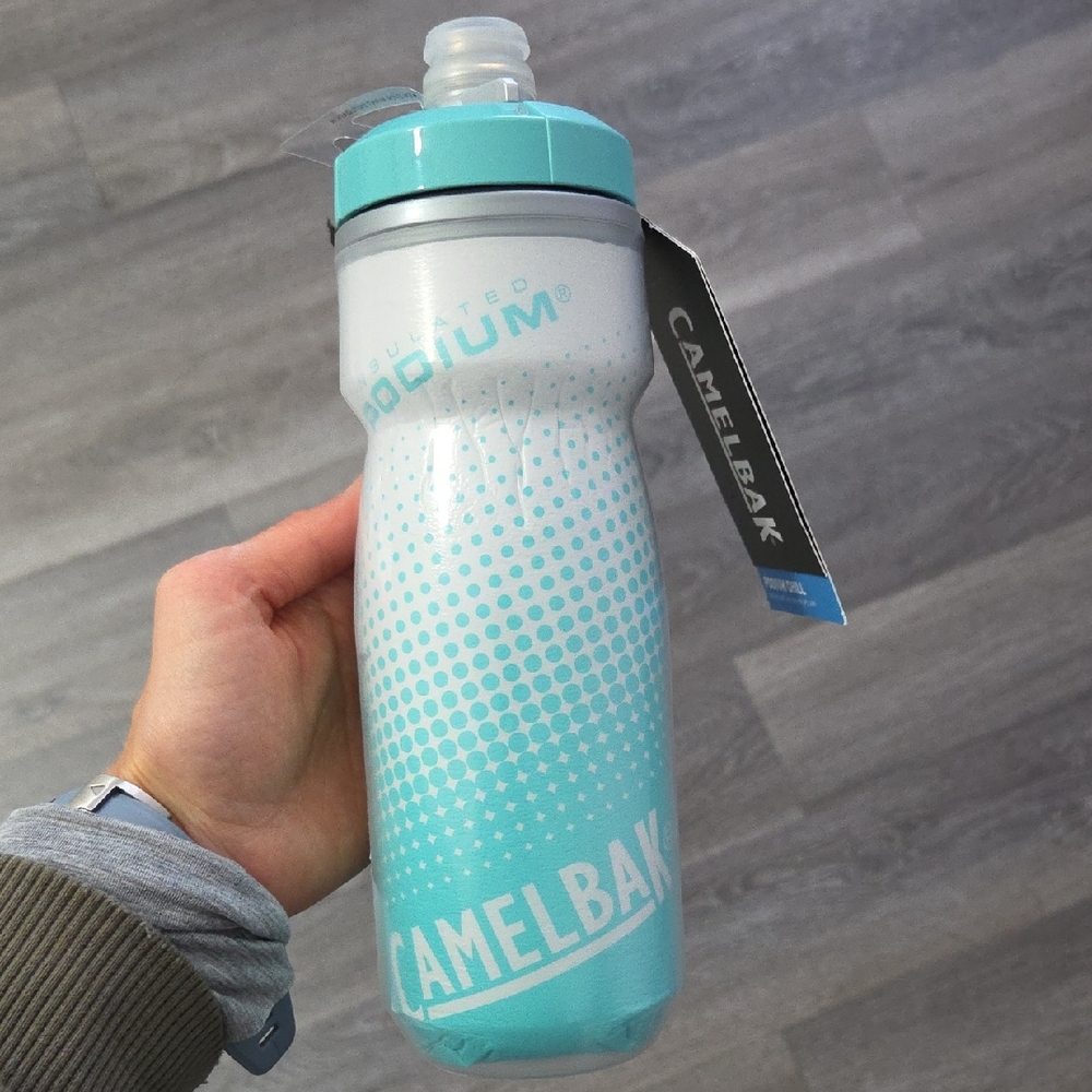 CamelBak Chill Podium Teal and White Bike Bottle